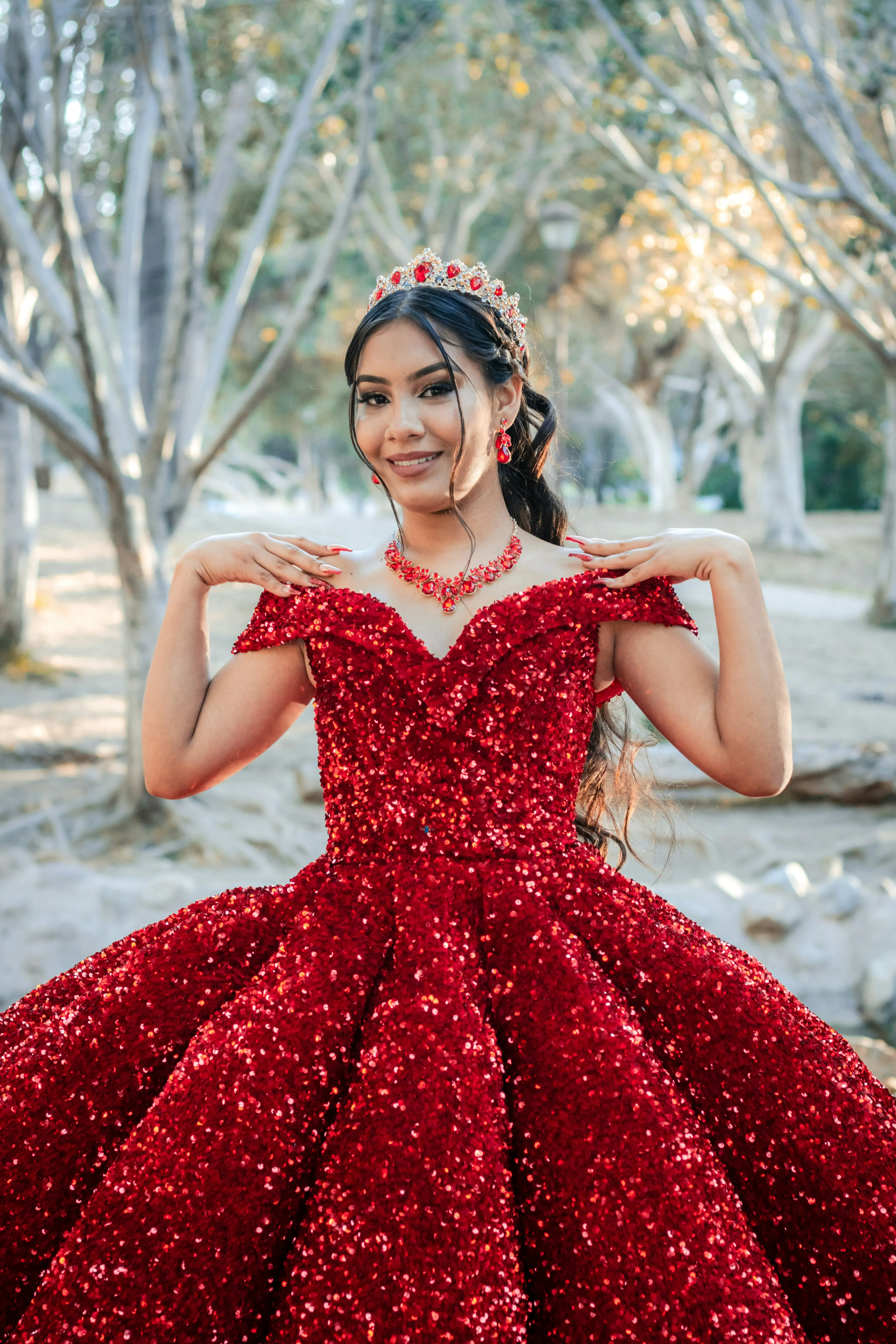 Camila en su sesión de XV años