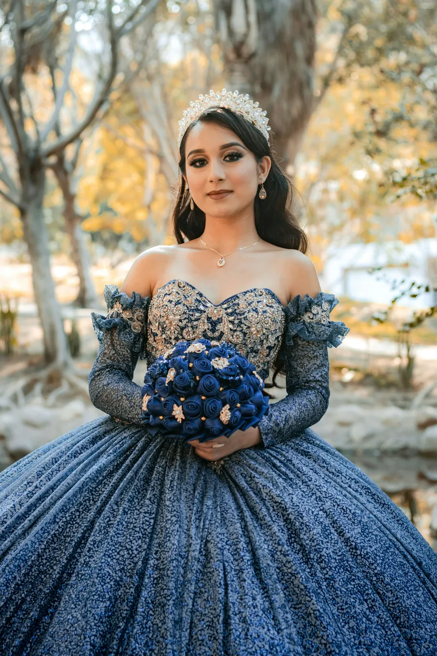 La festejada el día de sus quince años