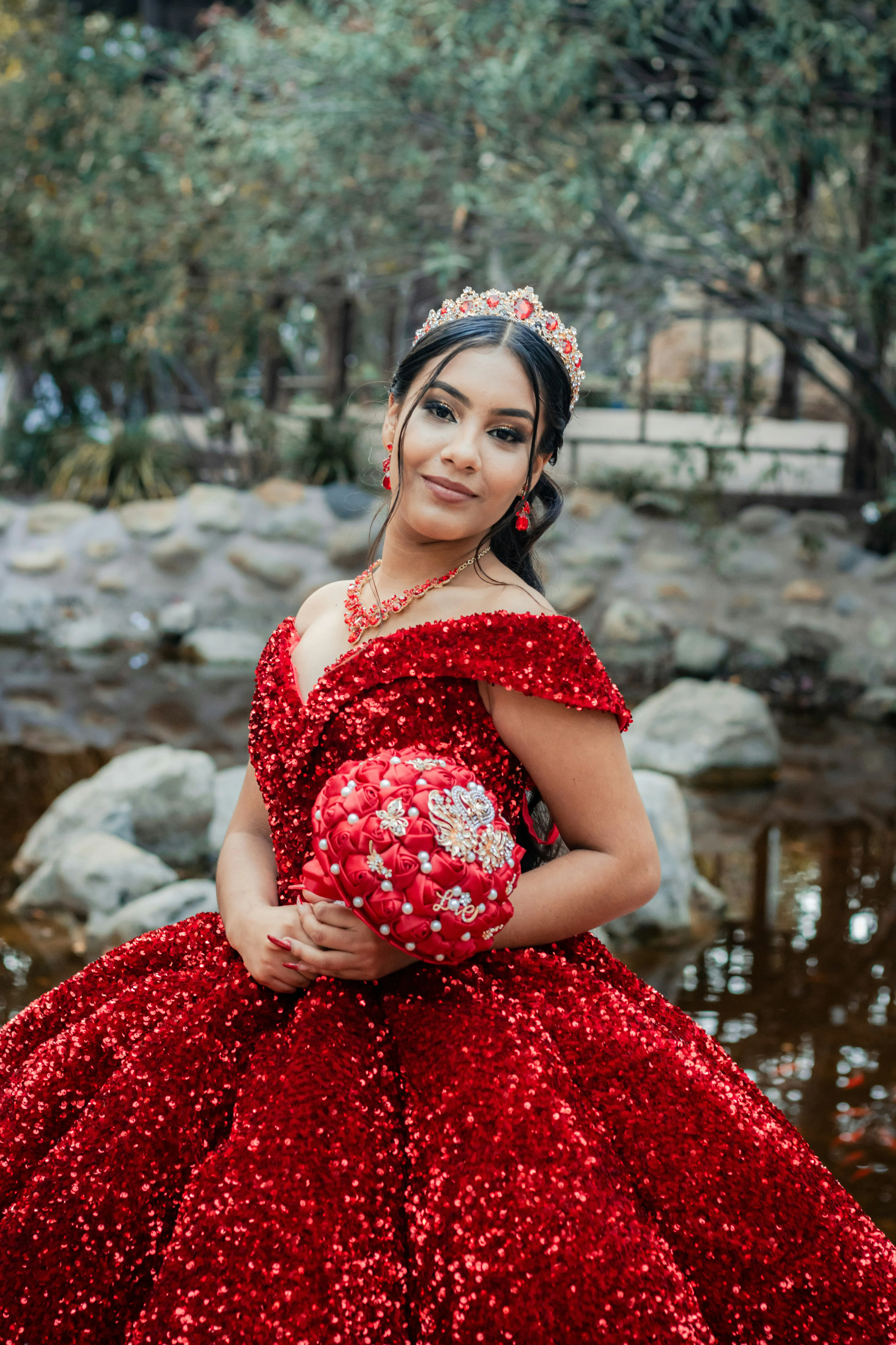 Detalle del vestido de Camila