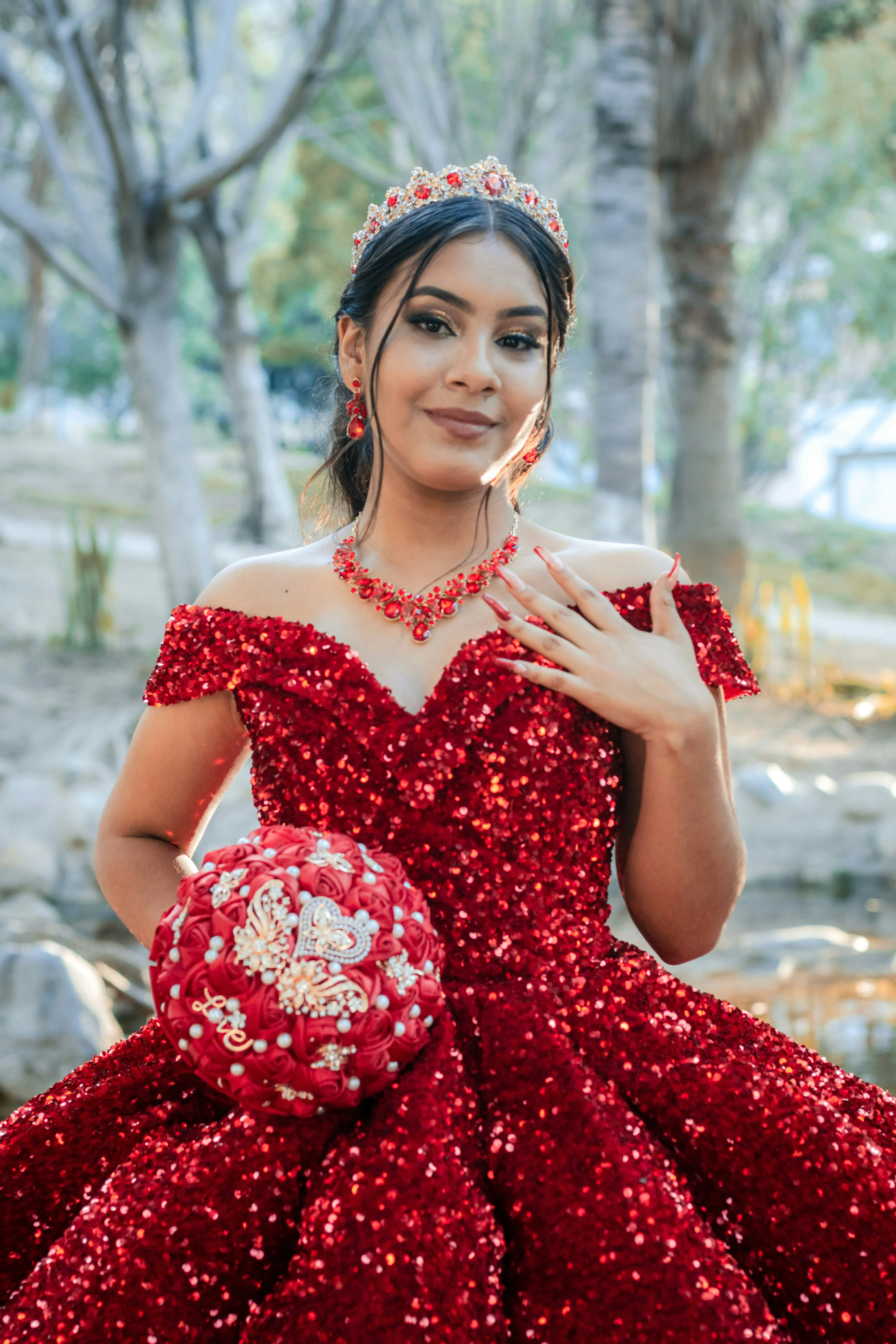Camila en su sesión de fotos